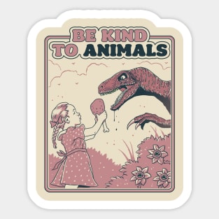 Be Kind to Animals (Duotone) Sticker